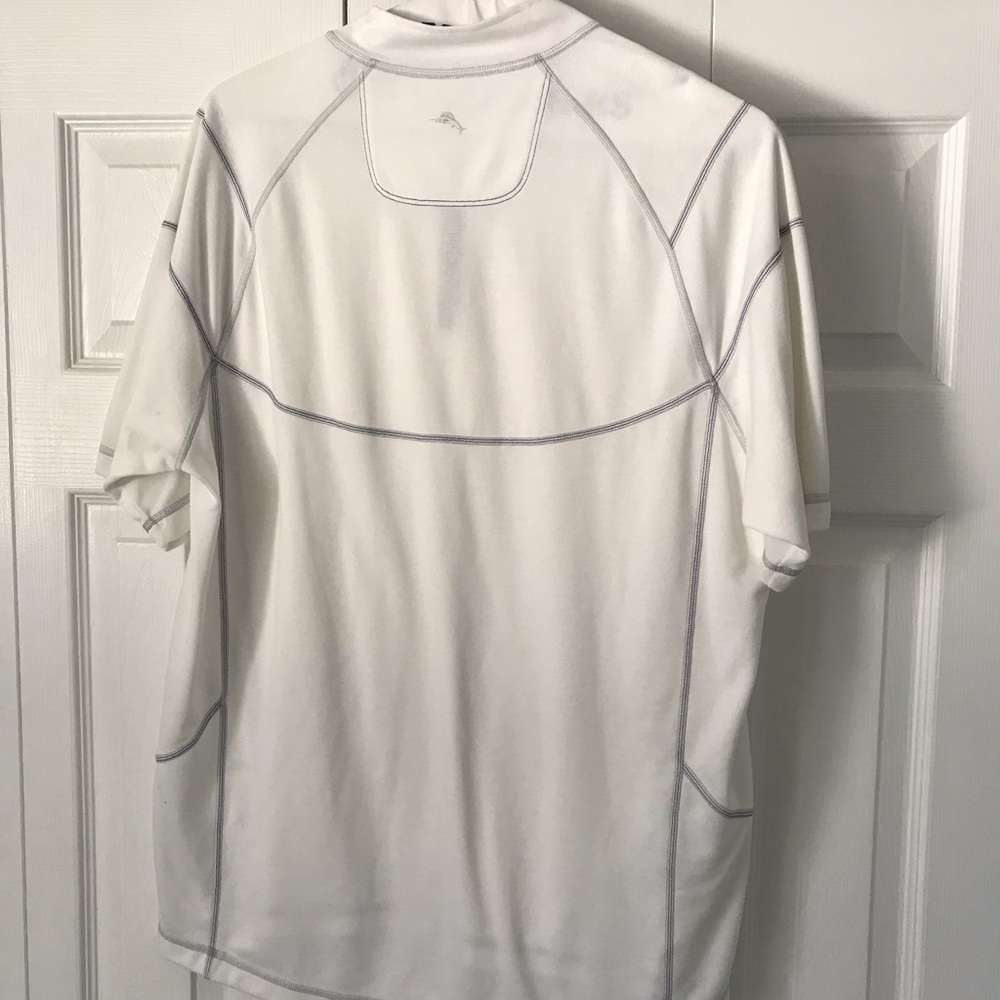 Men's Tommy Bahama Island Modern Fit Short Sleeve Quarter Zip Shirt - XL - Picture 4 of 5
